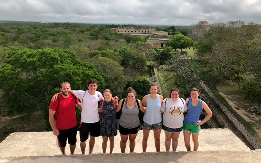 Central students participating in one of many off-campus experiences.